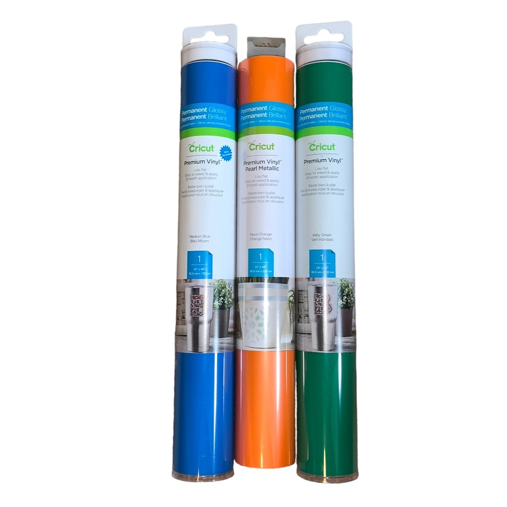 Cricut Vinyl - 3 rolls